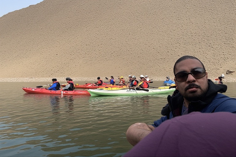 Hatta Dam kayaking experience during Hatta Mountain Tour